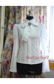Surface Spell Gothic Begonia High Collar Blouse